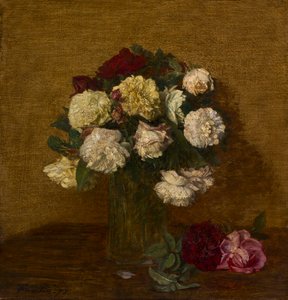 Rosor i en vas, 1878. av Ignace Henri Jean Fantin-Latour
