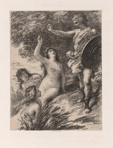 Siegfried och Rhens döttrar, ca. 1880. av Ignace Henri Jean Fantin Latour