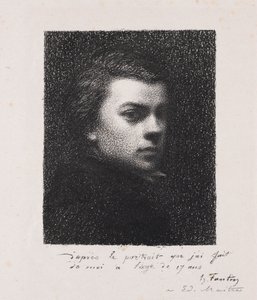Konstnären vid 17 år, 1892. av Ignace Henri Jean Fantin-Latour