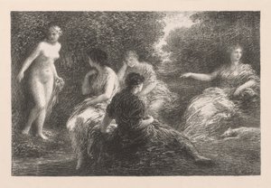 Badarna, 1896. av Ignace Henri Jean Fantin Latour