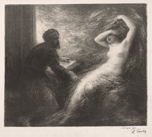 Frammaningen av Kundry, 1898. av Ignace Henri Jean Fantin Latour