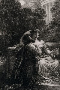 Trojaner i Kartago, akt III av Ignace Henri Jean Fantin Latour