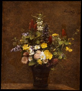 Vilda blommor av Ignace Henri Jean Fantin Latour