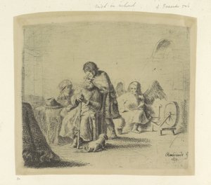 Genezing van de blinde Tobias Samling av åttiofem originaltryck (serietitel)