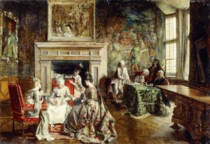 Äktenskapskontraktet, 1874 av Ignacio Leon y Escosura