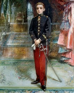 Porträtt av kung Alfonso XIII av Spanien