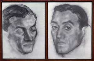 PORTRÄTT AV RAMON PEREZ DE AYALA (1888–1962) SPANSK FÖRFATTARE OCH JOURNALIST - teckning - GENERATION AV 1914 av Ignacio Zuloaga