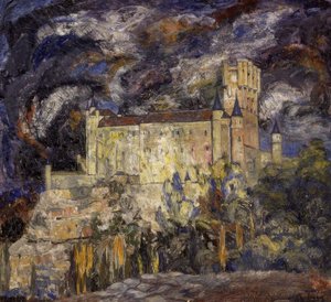 ALCAZAR DE SEGOVIA - 1925 - OLJA / CANVAS - 115X124 CM av Ignacio Zuloaga y Zabaleta