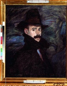 Självporträtt. Målning av Ignacio Zuloaga y Zabaleto (1870-1945). Olja på duk, 76 x 65 cm. spansk konst. Pushkin Museum of Fine Arts, Moskva. av Ignacio Zuloaga y Zabaleta