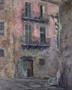 CALLE DEL ANGEL DE GERONA - 1931 - OLJA / KANVAS - 80 × 67 CM av Ignacio Zuloaga y Zabaleta