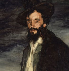 DETALJ ”PORTRÄTT AV MÅLARE PABLO URANGA” –1905 – OLEO KANVAS, 146 × 115,5 CM av Ignacio Zuloaga y Zabaleta