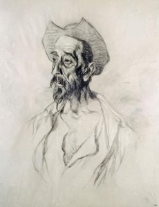 Don Quijote / I. Zuloaga / Teckning 1927