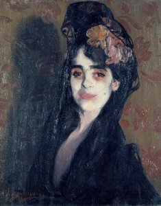 LA EMPOLVADA. Artist: IGNACIO ZULOAGA. Plats: PRIVATE COLLECTION, SEVILLE, SPANIEN