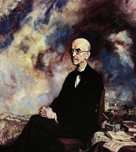 Porträtt av den spanska kompositören Manuel de Falla (Cadiz av Ignacio Zuloaga y Zabaleta