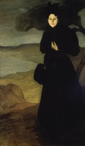 PORTRÄTT AV VALENTINE DETOMAS - 1894/95 - O / L - 200X120 CM av Ignacio Zuloaga y Zabaleta