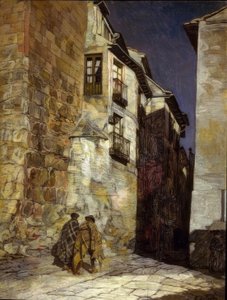 SEGOVIA BY NIGHT - CIRCA 1930 - O/L - 94X74 CM av Ignacio Zuloaga y Zabaleta