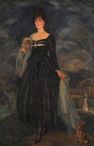 Porträtt av fru S. W. de S. . av Ignacio Zuloaga y Zabaleto