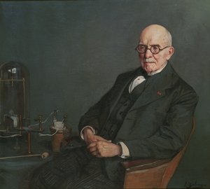 Porträtt av fysikern Édouard Branly 1844-1940, ca. 1920. av Ignacio Zuloaga y Zabaleto
