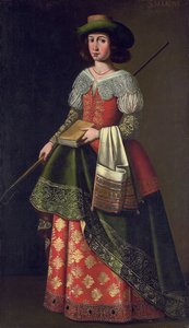 Den heliga Margareta av Antiochia som herdinna av Ignacio de Ries