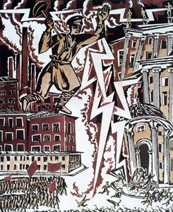 "Den röda blixten", 1919. av Ignaty Nivinsky