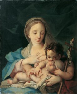 Maria med barnet och Johannesknaben av Ignaz Stern