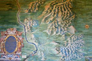 karta över Avignon och Comtat Venaissin