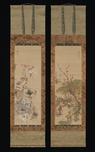 Blommor och fåglar av de fyra årstiderna, mitten av 1800-talet. av Ikeda Koson