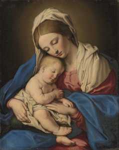 Madonna med barn (olja på duk)