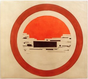 Utkast till en suprematistisk målning för porslin