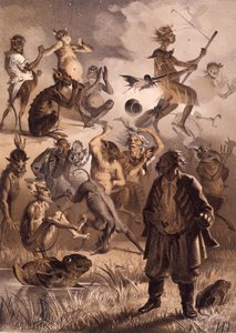 Illustration till berättelsen Det förlorade brevet från kvällar på en gård nära Dikanka av Nikolai Gogol,