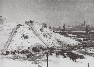 Rivningen av Kristus Frälsarens katedral i Moskva, 1931 av Ilya Arnoldovich Ilf