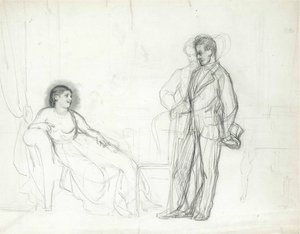 Adelina Patti som Violetta i operan La traviata av Giuseppe Verdi, slutet av 1860-talet - början av 1870-talet av Ilya Efimovich Repin