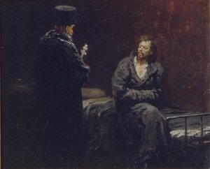 Före bekännelsen, 1879-1885 av Ilya Efimovich Repin