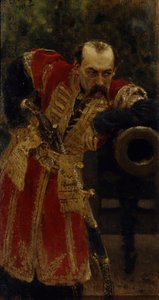 Överste av Zaporizhian Host, 1880 av Ilya Efimovich Repin