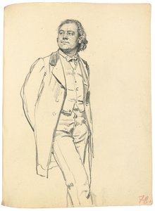 Figur av en stående man, ca. 1872-1875 av Ilya Efimovich Repin