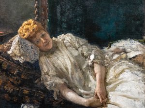 LOUISE DE RIQUET, COUNTESS OF MERCY-ARGENTEAU av Ilya Efimovich Repin