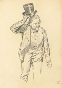 Man tippar sin hatt, ca. 1872-1875 av Ilya Efimovich Repin
