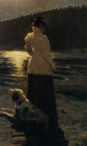 Månbelyst natt, 1896 av Ilya Efimovich Repin
