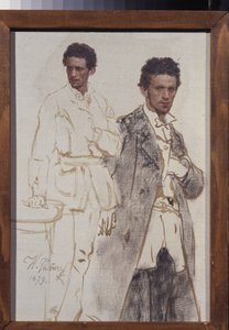 Porträtt av Nikolai Ventsel. Målning av Ilya Yefimovich Repin (Ilia Repin) (1844-1930), olja på duk av Ilya Efimovich Repin