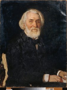 Porträtt av författaren Ivan Sergeyevich Turgenev (Turgenev av Ilya Efimovich Repin