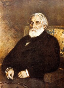 Porträtt av Ivan Sergeevich Turgenev (1818-83) (olja på duk) av Ilya Efimovich Repin