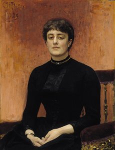 Porträtt av Elizaveta Zvantseva 1864-1921 av Ilya Efimovich Repin