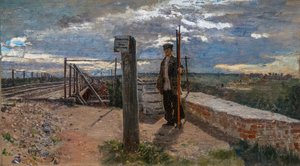JÄRNVÄGSARBETARE I KHOTKOVO av Ilya Efimovich Repin