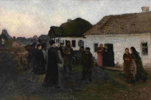Hemvändande, 1876-1877 av Ilya Efimovich Repin