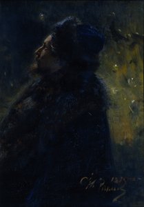 Sadko. Porträtt av konstnären Victor Vasnetsov 1848-1926, 1875 av Ilya Efimovich Repin