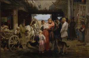 Rekrytavskedet, 1879 av Ilya Efimovich Repin