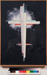 Suprematism - Suprematism - Målning av Ilya Grigoryevich Chashnik (Ilia Tchachnik) (1902-1929), olja på duk av Ilya Grigorevich Chashnik