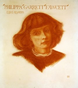 Porträtt av Philippa Garrett Fawcett i åldern 15 år av Image Selwyn