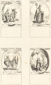 Återvända från Egypten; St. Apollinaire; St. Julian och Basilissa; St Paul Eremit av Imitator of Jacques Callot