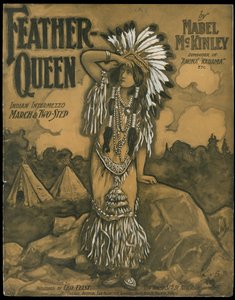 Feather- Queen, ca 1770-1959 (tryck) av Inc. Leo Feist
